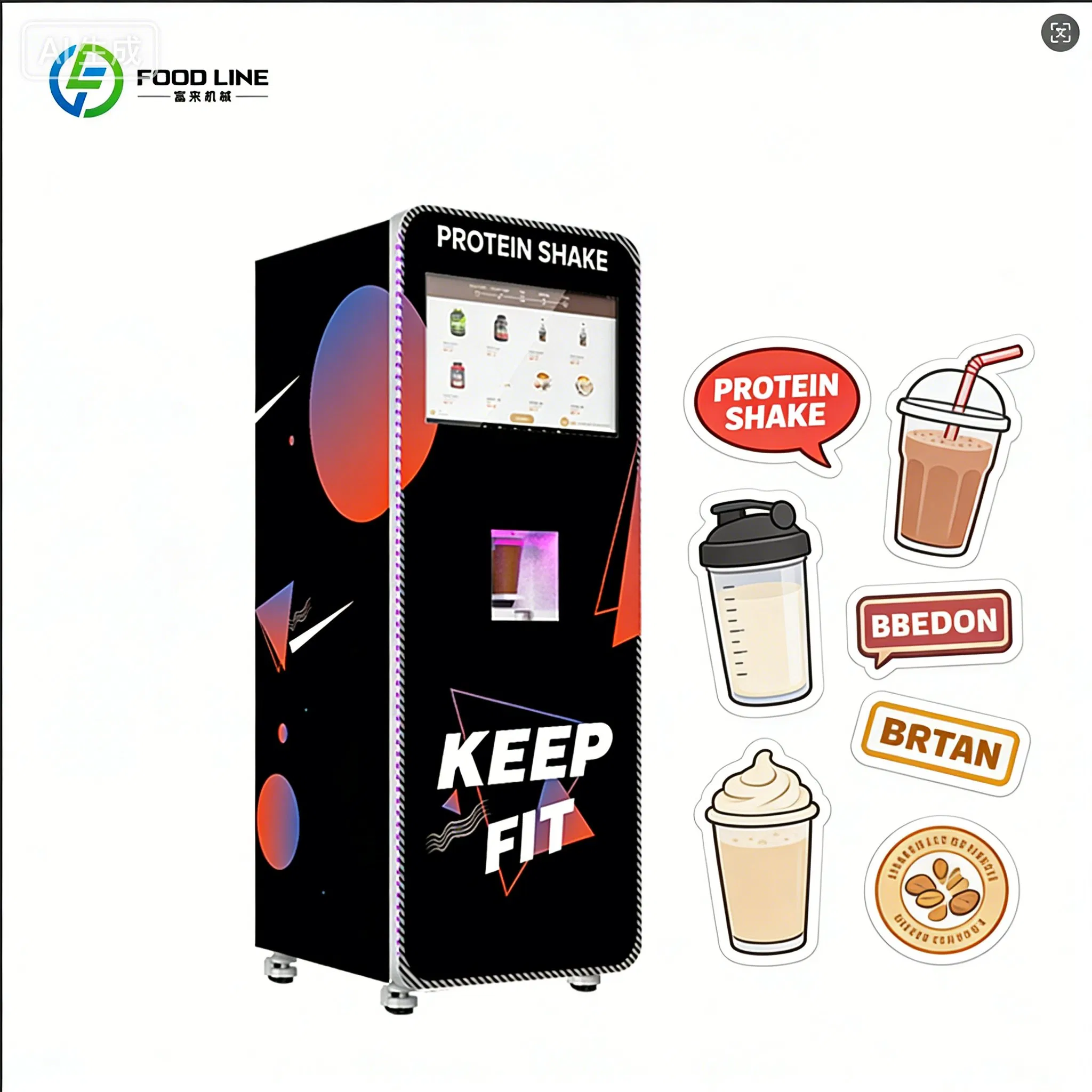 Nutrition Fitness Equipment - 栄養自動販売機全自動プロテインシェイク製造装置フィットネスセンター業務用機器
